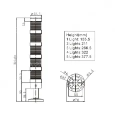 Combined warning lights NLT-50（3F）