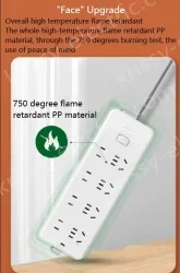 Australia 3Plug+3USB Full Length 3m