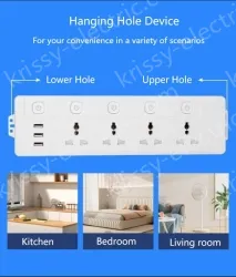 Split control 3-plug 1.8m