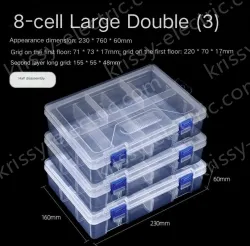 Shoot 1 shot 3 thickened material 8 grids double-layered
