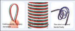 LED light connecting cable 22AWG*4 and (17/0.12TS)