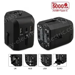 Newest travel adapter KRUSB-WLG3313B