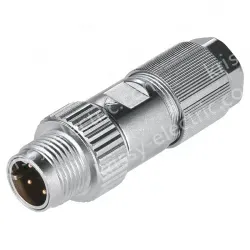 M12 D-Code 4 Pin Male Connector