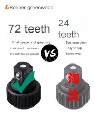 Flagship 72-tooth bent handle auto repair 108-piece set