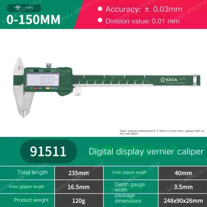 Digital caliper 0-150mm 91511