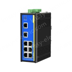 8 Ports 10/100M T(x) Din-Rail Managed Industrial Ethernet Switch