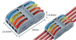 Fast splitter Four-in, four-out conventional color without holes
