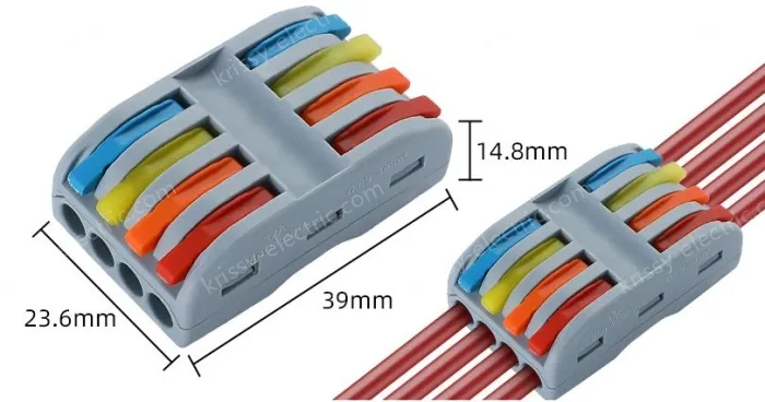 Fast splitter Four-in, four-out conventional color without holes