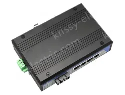 UOTEK 4 10/100Base-TX Ethernet ports and 1 100Base- FX optical port Network Fiber Optic Transceiver