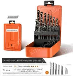Professional iron box 19-piece set + 13 twist drills