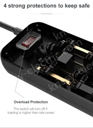 12 AC Outlets Surge Protector Power Strip