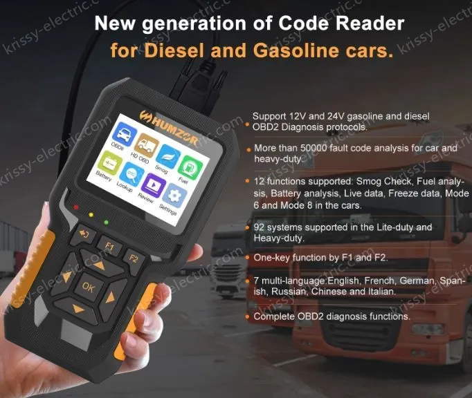 NexzCheck 601 Automotive and Truck OBD Reading Card