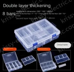 Single thickened material 8 grids double-layered