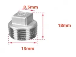 316 material 2 points 1/4 Stainless steel plugs