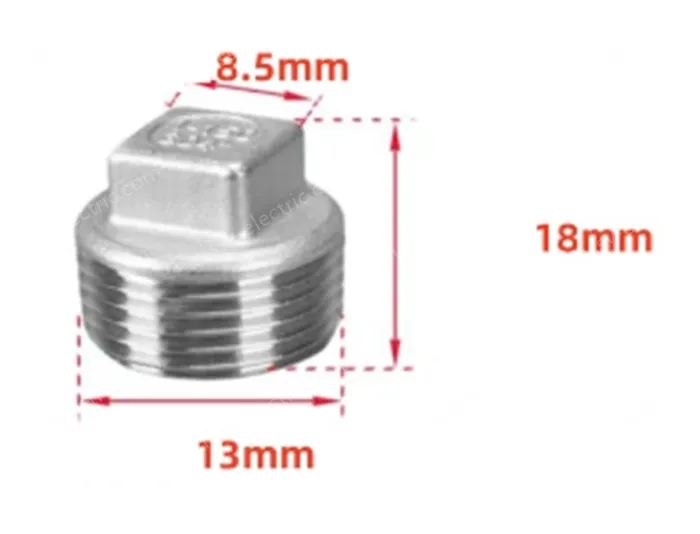 316 material 2 points 1/4 Stainless steel plugs
