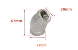 304/1 inch DN25 Stainless steel 45&deg; elbow joint