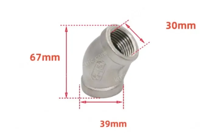 304/1 inch DN25 Stainless steel 45&deg; elbow joint