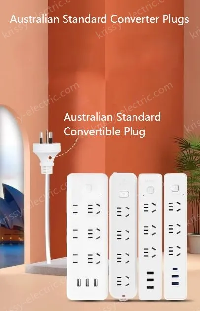 Australia 3Plug+3USB Full Length 3m