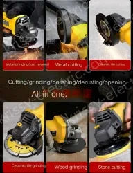 Slotted 1200W rear switch metal cutting and grinding