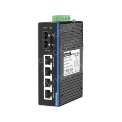 1 Port 100M F(x) + 4 Ports 10/100M T(x) Din-Rail Unmanaged Industrial Ethernet Switch
