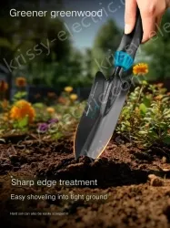 Gardening three-pronged shovel