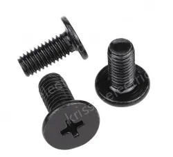 Carbon steel thin head screws M3*12*5