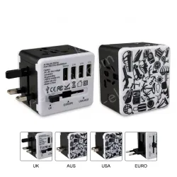 B2C hot sale Travel adapter KRUSB-WLG3324B