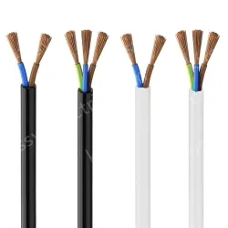 3 cores Black Cable 0.75mm Nominal cross-section