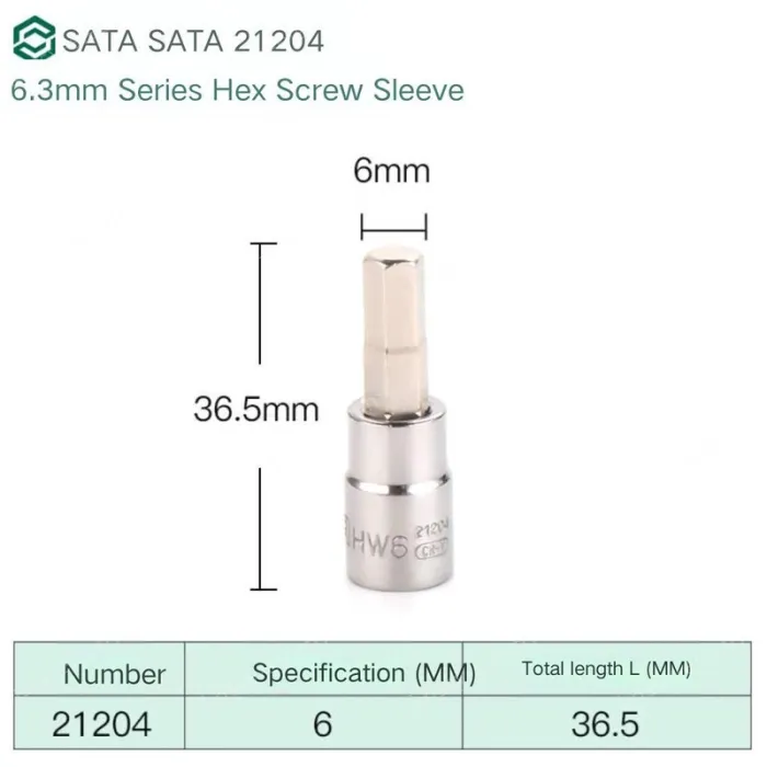 Xiaofei 6mm with a total length of 36.5mm-21204