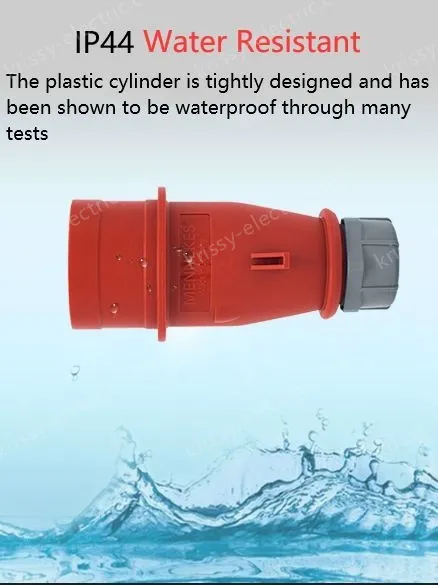 16A5-pole 400V surface mounting plug