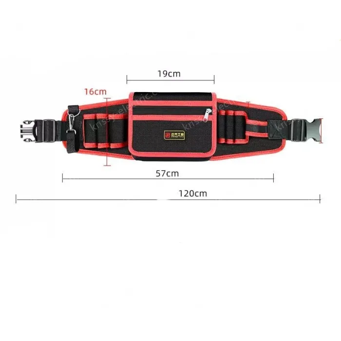 Red upgraded tool belt bag medium bag + mineral water hook