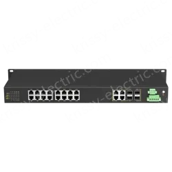 4 Ports Gigabit Combo + 16 Ports Gigabit RJ45 Rack-mount Unmanaged Industrial Ethernet Switch