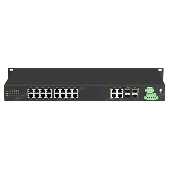 4 Ports Gigabit Combo + 16 Ports Gigabit RJ45 Rack-mount Unmanaged Industrial Ethernet Switch