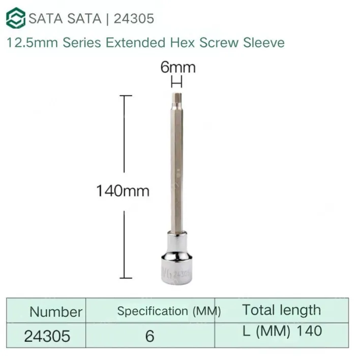 Dafei 6mm with a total length of 140mm-24305