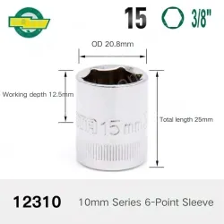 CALC-15mm-10mm series 3/8-12310