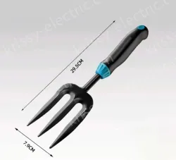 Gardening three-pronged shovel