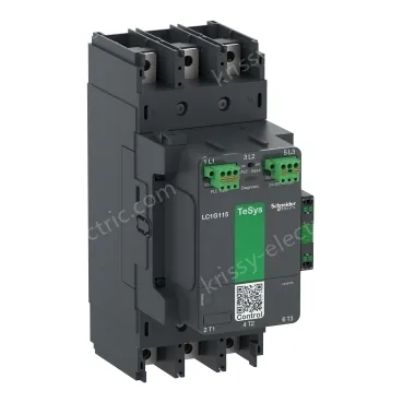LC1G115BEEA Contactor, high power, TeSys Giga, advanced version, AC-3, <= 440V, 115A, 3 pole/NO, 24-48VAC/DC coil