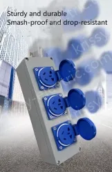 Green Duplex black panel 5 holes