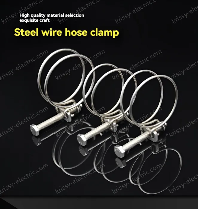 Double steel wire hose clamp 201 material 13-16*2 [wire diameter]