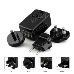 Newest product ,Universal travel adapter with 4 USB KRUSB-WLG3340B