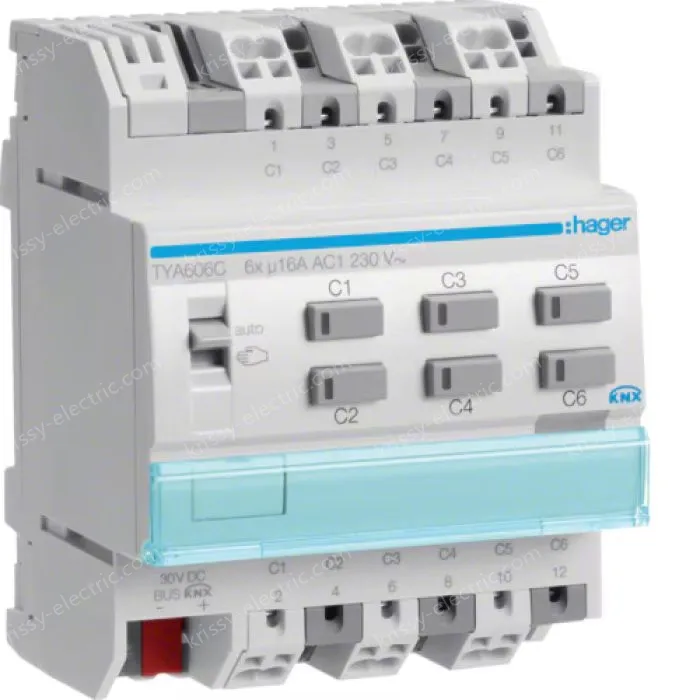 Output module 6x 16A /230V~, KNX