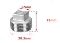 316 material 4 points 1/2 Stainless steel plugs