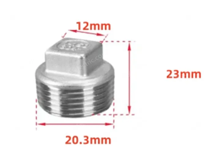 316 material 4 points 1/2 Stainless steel plugs