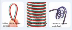 LED light connecting cable 22AWG*4 and (17/0.14TS)