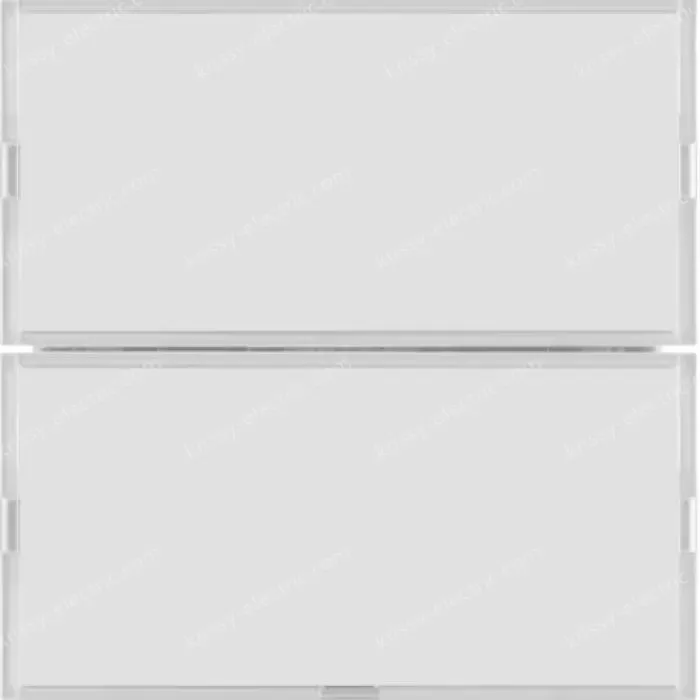 Push-button 2gang, RGB LED, int. temp. sensor, KNX - S.1/B.3/B.7, f. p.white