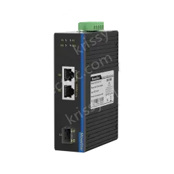 1 Port 100M F(x) + 2 Ports 10/100M T(x) Din Rail Industrial media converter