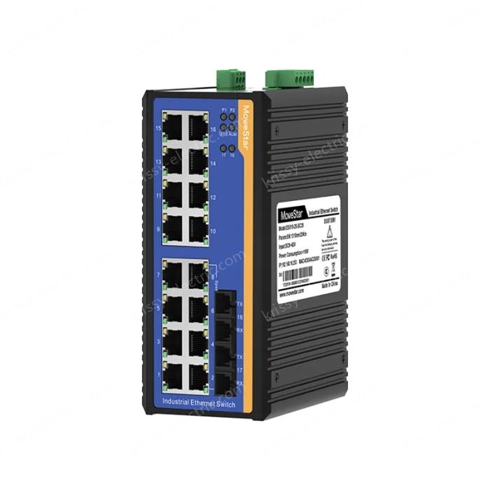 [100 Gigabit 2 Optical 16 Electric] Ring Network Management Industrial Switch