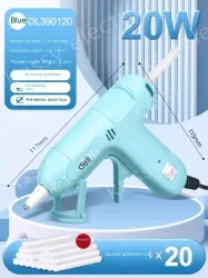 20W children's blue glue gun + 20 glue sticks