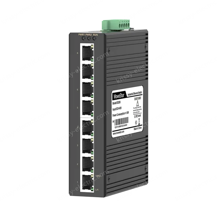 8 Ports 10/100M T(x) Din-Rail Unmanaged Industrial Ethernet Switch