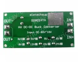 DC-DC high-voltage buck module regulated power board Input DC 10~80V Output 3.3V